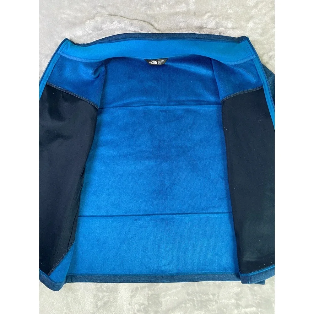 The North Face Fleece Jacket Mens XL Blue NF0A2RDJ Space Dye Full Zip